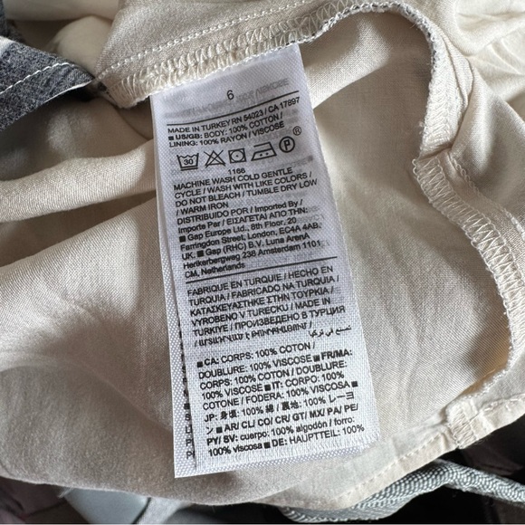 BANANA REPUBLIC Cici Poplin Mini Dress Pleated V Neck - Picture 10 of 12